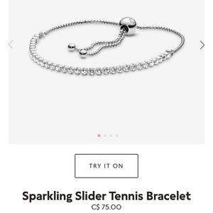 Pandora Sparkling Sliding Tennis bracelet